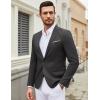 imageCOOFANDY Mens Casual Blazer Suit Jackets One Button Sport Coats Lightweight Business Sports JacketsDark Gray