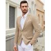 imageCOOFANDY Mens Casual Blazer Suit Jackets One Button Sport Coats Lightweight Business Sports JacketsKhaki