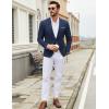 imageCOOFANDY Mens Casual Blazer Suit Jackets One Button Sport Coats Lightweight Business Sports JacketsNavy Blue