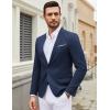 imageCOOFANDY Mens Casual Blazer Suit Jackets One Button Sport Coats Lightweight Business Sports JacketsNavy Blue