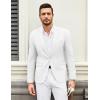 imageCOOFANDY Mens Casual Blazer Suit Jackets One Button Sport Coats Lightweight Business Sports JacketsWhite