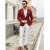 imageCOOFANDY Mens Casual Blazer Suit Jackets One Button Sport Coats Lightweight Business Sports JacketsWine