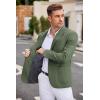 imageCOOFANDY Mens Casual Blazer Two Button Sport Coats Lightweight Printed Lining Suit JacketArmy Green