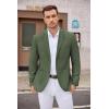 imageCOOFANDY Mens Casual Blazer Two Button Sport Coats Lightweight Printed Lining Suit JacketArmy Green