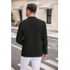 imageCOOFANDY Mens Casual Blazer Two Button Sport Coats Lightweight Printed Lining Suit JacketBlack
