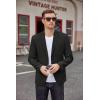 imageCOOFANDY Mens Casual Blazer Two Button Sport Coats Lightweight Printed Lining Suit JacketBlack