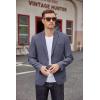 imageCOOFANDY Mens Casual Blazer Two Button Sport Coats Lightweight Printed Lining Suit JacketBlue