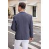 imageCOOFANDY Mens Casual Blazer Two Button Sport Coats Lightweight Printed Lining Suit JacketBlue