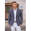 imageCOOFANDY Mens Casual Blazer Two Button Sport Coats Lightweight Printed Lining Suit JacketBlue