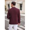imageCOOFANDY Mens Casual Blazer Two Button Sport Coats Lightweight Printed Lining Suit JacketDark Red
