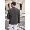 imageCOOFANDY Mens Casual Blazer Two Button Sport Coats Lightweight Printed Lining Suit JacketDeep Grey