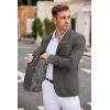 imageCOOFANDY Mens Casual Blazer Two Button Sport Coats Lightweight Printed Lining Suit JacketDeep Grey