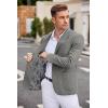 imageCOOFANDY Mens Casual Blazer Two Button Sport Coats Lightweight Printed Lining Suit JacketGrey