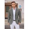 imageCOOFANDY Mens Casual Blazer Two Button Sport Coats Lightweight Printed Lining Suit JacketGrey