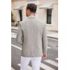 imageCOOFANDY Mens Casual Blazer Two Button Sport Coats Lightweight Printed Lining Suit JacketLight Grey