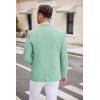 imageCOOFANDY Mens Casual Blazer Two Button Sport Coats Lightweight Printed Lining Suit JacketMint Green