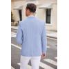 imageCOOFANDY Mens Casual Blazer Two Button Sport Coats Lightweight Printed Lining Suit JacketSky Blue