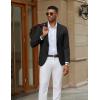 imageCOOFANDY Mens Casual Knit Blazer Slim Fit Lightweight Sport Coat Stretch Two Button Suit JacketBlack
