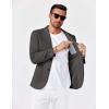 imageCOOFANDY Mens Casual Knit Blazer Slim Fit Lightweight Sport Coat Stretch Two Button Suit JacketDark Gray