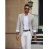 imageCOOFANDY Mens Casual Knit Blazer Slim Fit Lightweight Sport Coat Stretch Two Button Suit JacketLight Grey