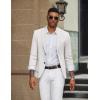 imageCOOFANDY Mens Casual Knit Blazer Slim Fit Lightweight Sport Coat Stretch Two Button Suit JacketWhite