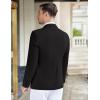 imageCOOFANDY Mens Casual Knit Blazer Stretch Slim Fit Sport Coat Two Button Lightweight Suit JacketsBlack