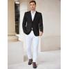 imageCOOFANDY Mens Casual Knit Blazer Stretch Slim Fit Sport Coat Two Button Lightweight Suit JacketsBlack