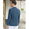 imageCOOFANDY Mens Casual Knit Blazer Stretch Slim Fit Sport Coat Two Button Lightweight Suit JacketsBlue