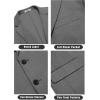 imageCOOFANDY Mens Casual Knit Blazer Stretch Slim Fit Sport Coat Two Button Lightweight Suit JacketsDark Grey