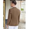 imageCOOFANDY Mens Casual Knit Blazer Stretch Slim Fit Sport Coat Two Button Lightweight Suit JacketsLight Brown