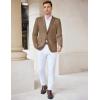 imageCOOFANDY Mens Casual Knit Blazer Stretch Slim Fit Sport Coat Two Button Lightweight Suit JacketsLight Brown