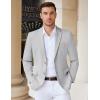 imageCOOFANDY Mens Casual Knit Blazer Stretch Slim Fit Sport Coat Two Button Lightweight Suit JacketsLight Heather Grey