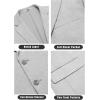 imageCOOFANDY Mens Casual Knit Blazer Stretch Slim Fit Sport Coat Two Button Lightweight Suit JacketsLight Heather Grey