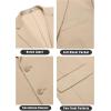imageCOOFANDY Mens Casual Knit Blazer Stretch Slim Fit Sport Coat Two Button Lightweight Suit JacketsLight Khaki