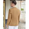 imageCOOFANDY Mens Casual Knit Blazer Stretch Slim Fit Sport Coat Two Button Lightweight Suit JacketsLight Tan