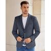 imageCOOFANDY Mens Casual Knit Blazer Stretch Slim Fit Sport Coat Two Button Lightweight Suit JacketsNavy Blue