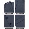 imageCOOFANDY Mens Casual Knit Blazer Stretch Slim Fit Sport Coat Two Button Lightweight Suit JacketsNavy Blue