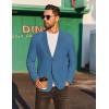 imageCOOFANDY Mens Casual Linen Blazer Jacket Lightweight Sport Coats Two Button Suit JacketsBlue