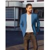 imageCOOFANDY Mens Casual Linen Blazer Jacket Lightweight Sport Coats Two Button Suit JacketsBlue