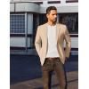 imageCOOFANDY Mens Casual Linen Blazer Jacket Lightweight Sport Coats Two Button Suit JacketsKhaki