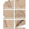 imageCOOFANDY Mens Casual Linen Blazer Jacket Lightweight Sport Coats Two Button Suit JacketsKhaki