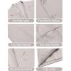 imageCOOFANDY Mens Casual Linen Blazer Jacket Lightweight Sport Coats Two Button Suit JacketsLight Grey
