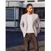 imageCOOFANDY Mens Casual Linen Blazer Jacket Lightweight Sport Coats Two Button Suit JacketsLight Grey
