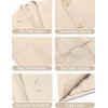 imageCOOFANDY Mens Casual Linen Blazer Jacket Lightweight Sport Coats Two Button Suit JacketsLight Khaki
