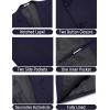 imageCOOFANDY Mens Casual Linen Blazer Jacket Lightweight Sport Coats Two Button Suit JacketsNavy Blue