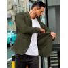imageCOOFANDY Mens Casual Stretch Blazer Jacket Regular Fit Lightweight Sport Coat Two Button Suit JacketsArmy Green