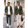 imageCOOFANDY Mens Casual Stretch Blazer Jacket Regular Fit Lightweight Sport Coat Two Button Suit JacketsArmy Green