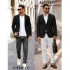 imageCOOFANDY Mens Casual Stretch Blazer Jacket Regular Fit Lightweight Sport Coat Two Button Suit JacketsBlack