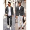 imageCOOFANDY Mens Casual Stretch Blazer Jacket Regular Fit Lightweight Sport Coat Two Button Suit JacketsDark Grey