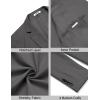 imageCOOFANDY Mens Casual Stretch Blazer Jacket Regular Fit Lightweight Sport Coat Two Button Suit JacketsDark Grey